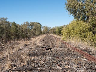Abandoned railway line between Nyngan and Girilambone, New South Wales