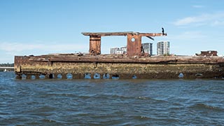 Wreck of SS Mortlake Bank, Homebush Bay, Sydney, Australia