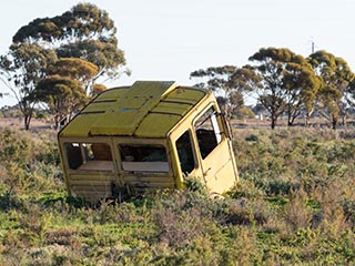 abandoned truck cab, Port Pirie, South Australia