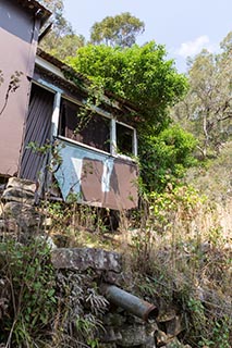 Abandoned house in the bush near Wondabyne, Australia