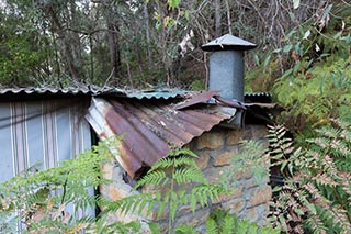 Old shack in the bush near Wondabyne, Australia