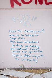Graffiti in St. John's Orphanage
