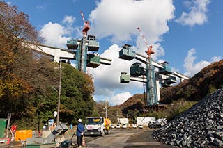 Motorway construction, Wakayama Prefecture, Japan