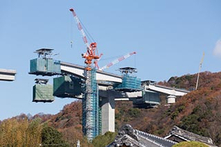 Motorway construction, Wakayama Prefecture, Japan