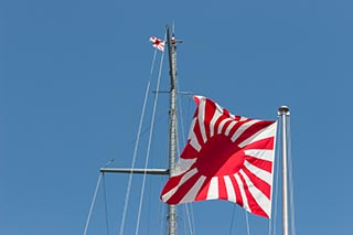 Naval Ensign on Battleship Mikasa