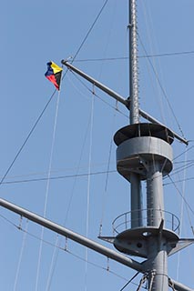 Z Flag and mast of Battleship Mikasa