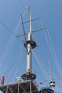 Masts of Battleship Mikasa