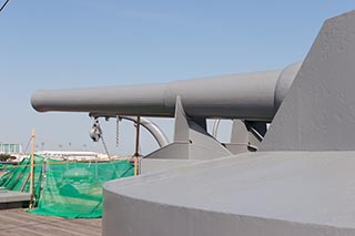 Forward 12 inch guns of Battleship Mikasa