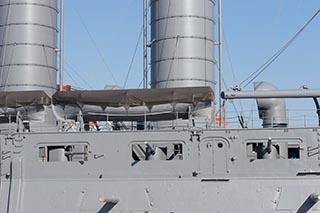 Anti-torpedo boat Guns on Battleship Mikasa