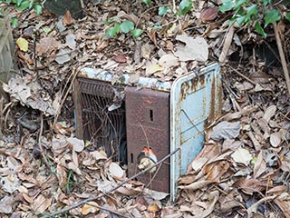 Abandoned kerosene heater