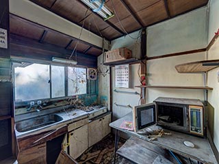 Abandoned kitchen, Kanagawa Prefecture, Japan