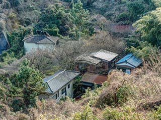 Abandoned houses, Kanagawa Prefecture, Japan