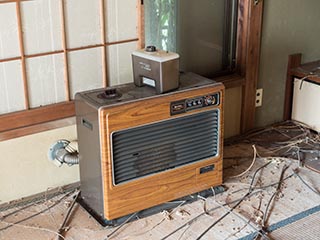 Heater in abandoned Japanese house