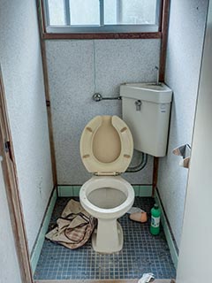 Abandoned toilet, Kanagawa Prefecture, Japan