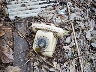 Abandoned telephone