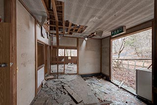 Abandoned Japanese Restaurant Interior