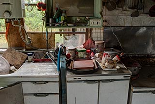 Abandoned Hokkaido Farmhouse Kitchen
