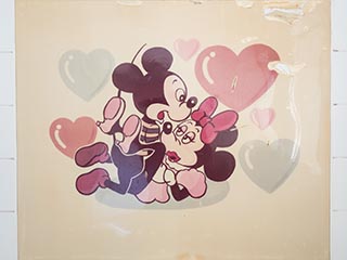 Mickey and Minnie Mouse painting in Hotel Gaia