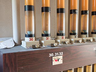 Pneumatic tube system at Hotel Gaia
