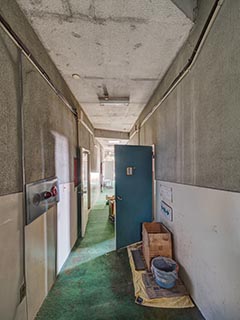 Staff corridor in Hotel New Royal