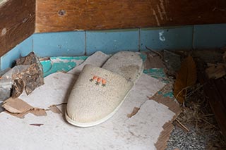 Old slipper in Hotel Penguin Village