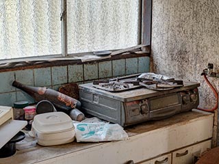 Kitchen stove in Hotel Penguin Village