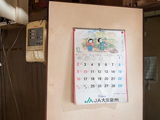 2005 calendar on wall in manager's house of Hotel Penguin Village