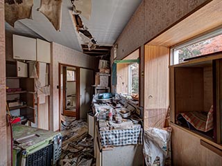 Kitchen of abandoned house
