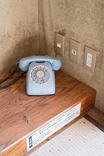Abandoned Hotel Suzukigaike Guest Room Telephone