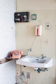 Sink in Abandoned Hotel Suzukigaike Rooftop Restaurant