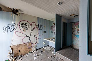 Abandoned Hotel Tropical Guest Room
