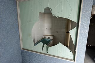 Abandoned Hotel Tropical Broken Bathroom Window