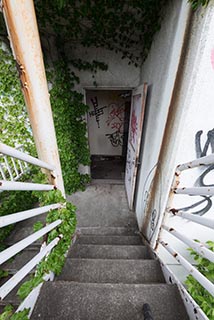 Abandoned Hotel Tropical Fire Stairs