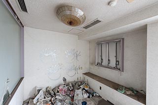 Abandoned Hotel Tropical Garbage Covered Floor