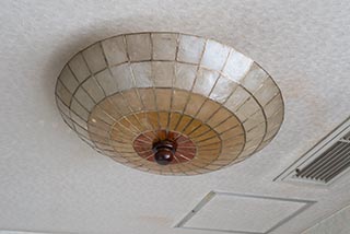 Abandoned Hotel Tropical Ceiling Light