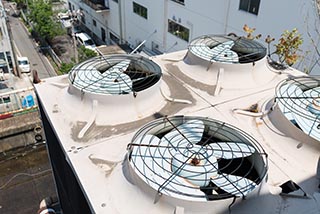 Abandoned Hotel Tropical Rooftop Air Conditioner