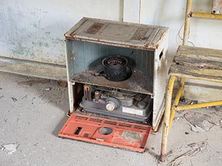 Old oil heater at Kawano Station