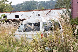 Abandoned Van in Murayama, Japan