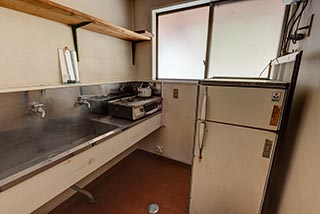 Abandoned Nametara Onsen Kitchen