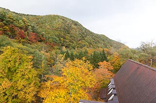 View From Roof of Abandoned Oirasekeiryu Onsen Hotel