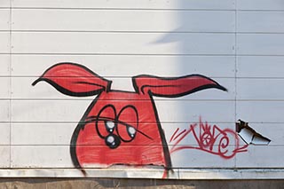 Graffiti on Abandoned Pachinko Parlour Tsubame