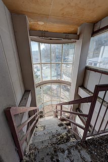 Abandoned Wedding Hall Stairs
