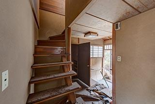 Abandoned Japanese House Stairs
