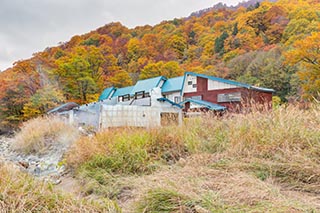 Abandoned Shin-Hato no Yu Onsen, Akita Prefecture, Japan