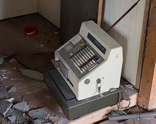 Cash Register in Abandoned Shiokari Onsen Youth Hostel