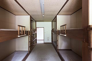 Bunk Beds in Abandoned Shiokari Onsen Youth Hostel