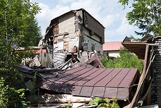 Collapsing Building at Abandoned Shiokari Onsen