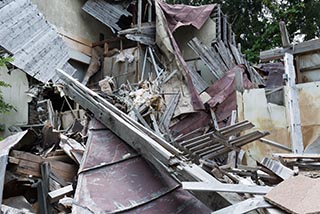 Collapsing Building at Abandoned Shiokari Onsen