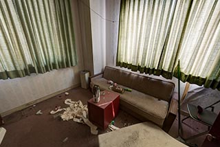 Abandoned Sun Park Hotel Staff Room