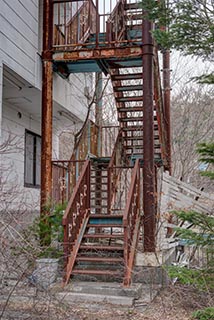 Abandoned Sun Park Hotel Fire Stairs